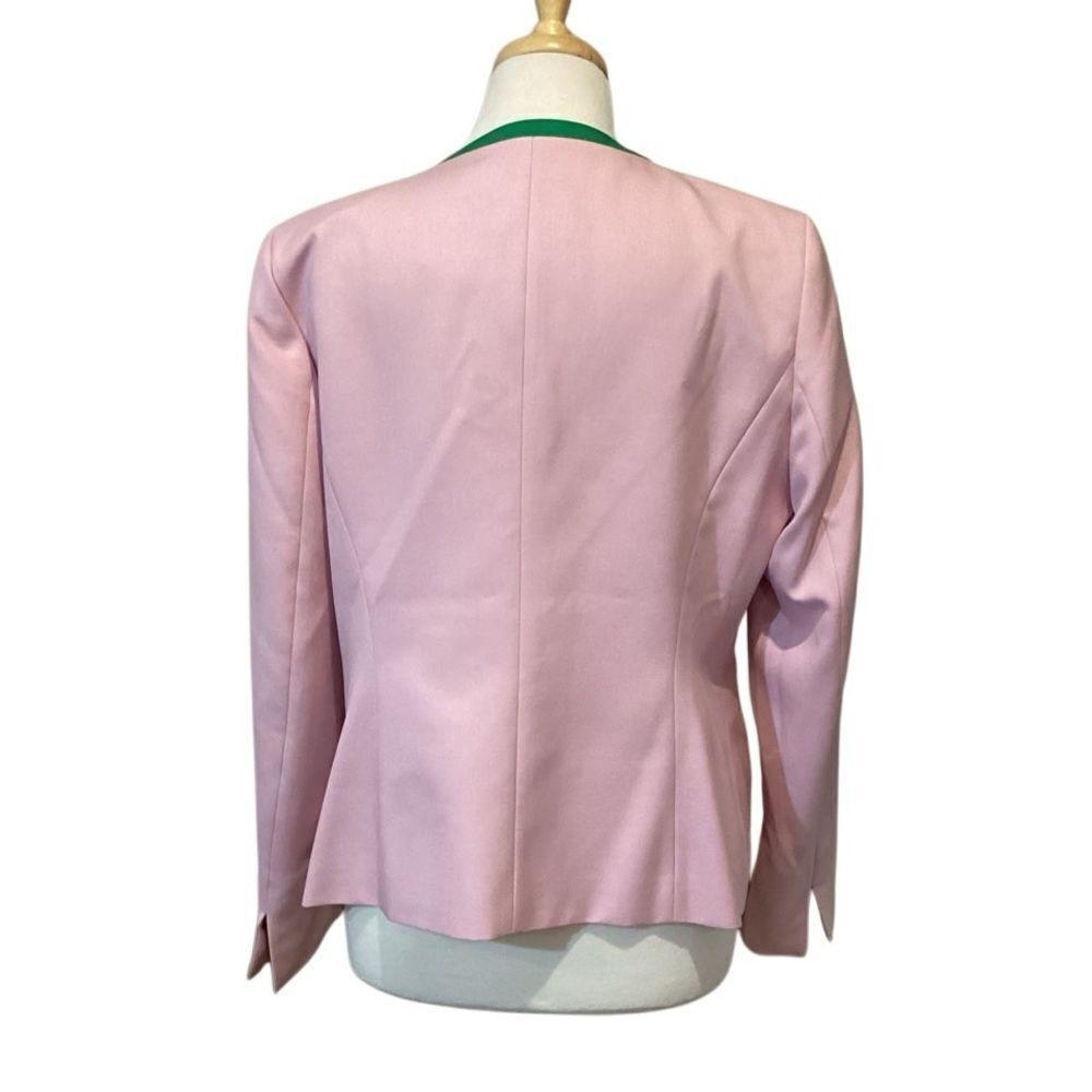 NWT Black Label by Evan-Picone Suit Jacket Blazer Size 10 Pink Green - Picture 5 of 10